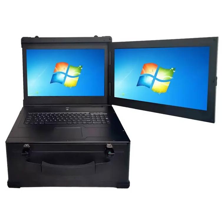 久银出品便携式加固多屏工控电脑机箱 灵活拓展，坚固可靠的专业之选